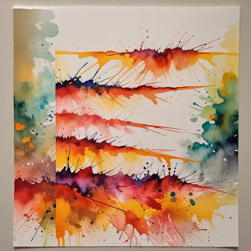 Watercolor abstract