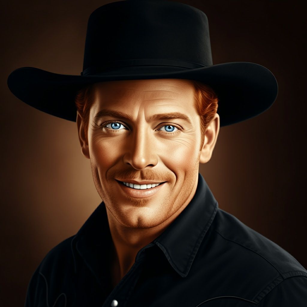 1920s Movie Poster of a Handsome Cowboy