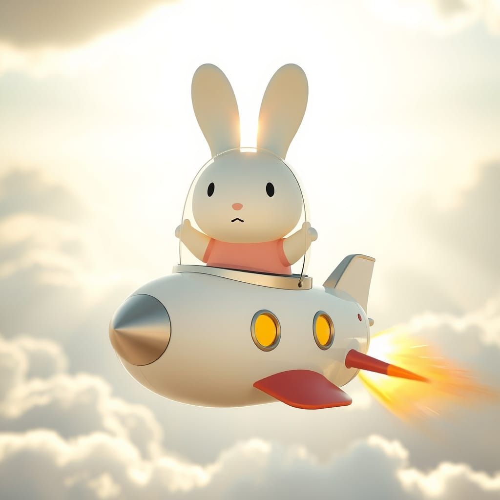 Miffy Bunny Spaceship
