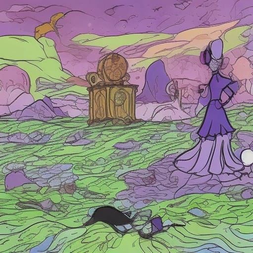 Surreal Dreamscape in Salvador Dali Style