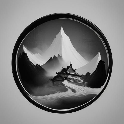 Chef in Chinese Ink Wash Painting