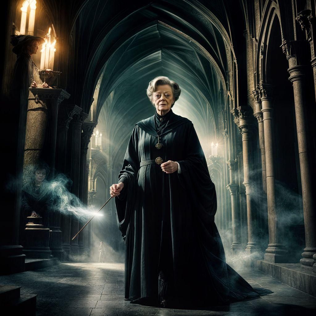 Professor McGonagall Casting a Spell: Digital Matte Painting