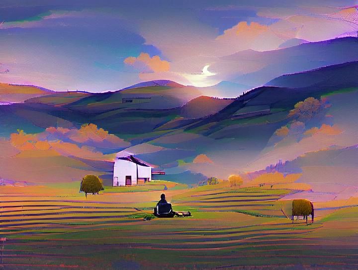 Peaceful Rural Landscape