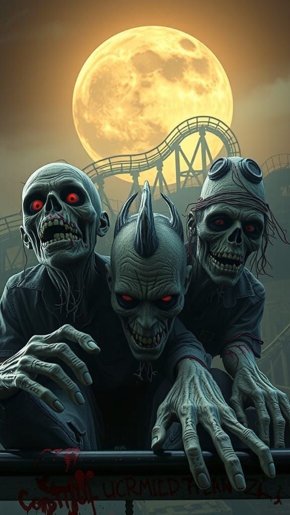Creepy Post-Apocalyptic Roller Coaster in Zombiland