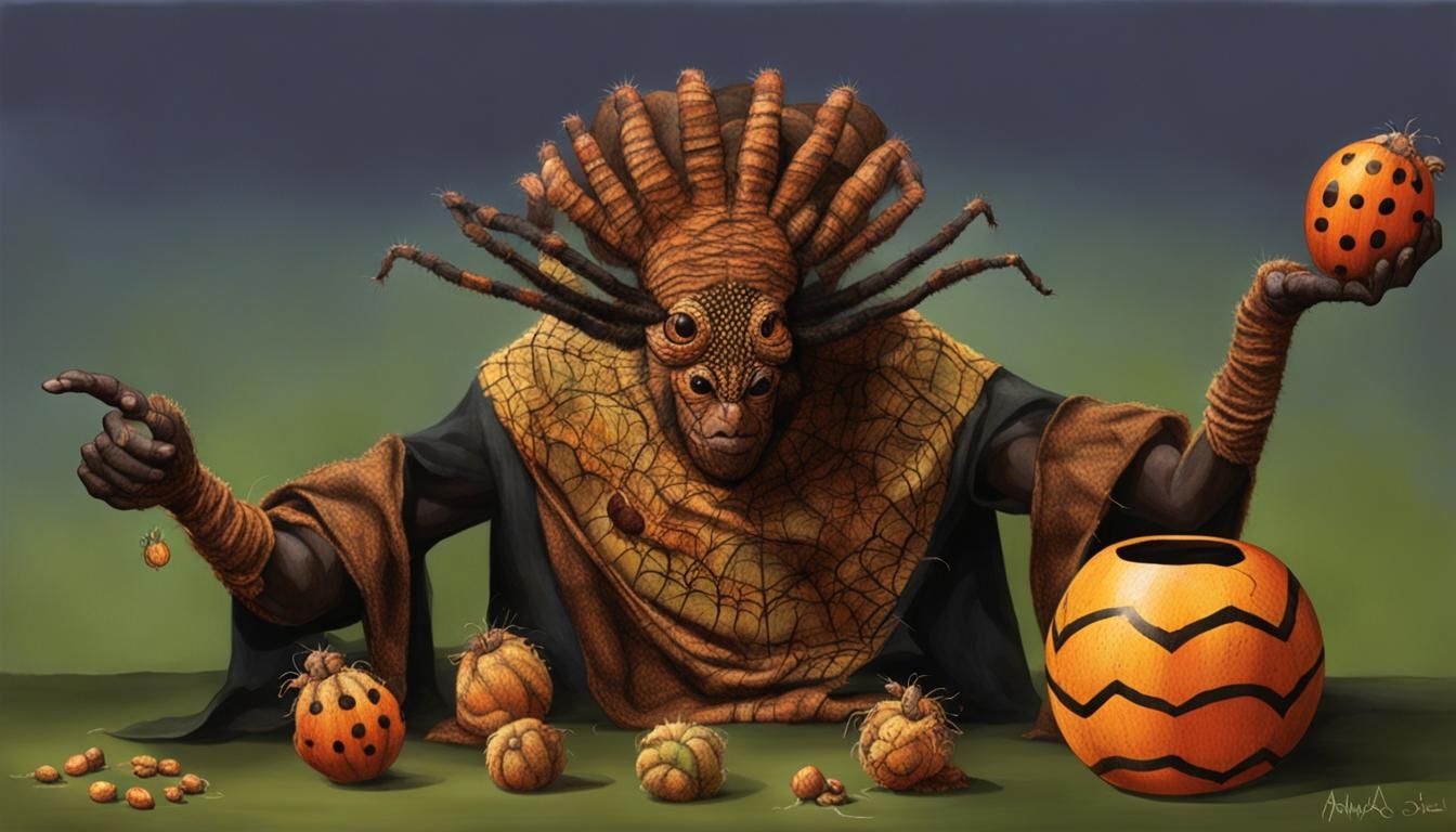 Anansi the Spider with Calabash