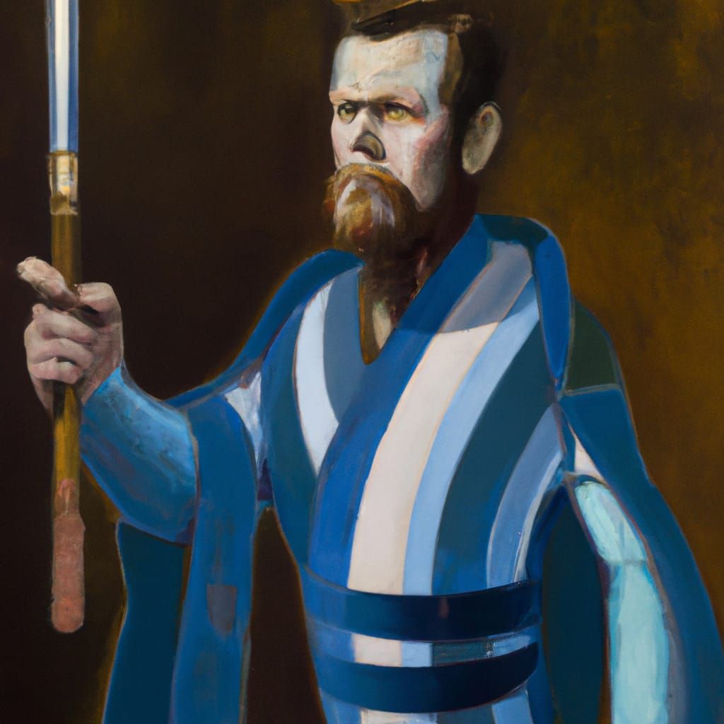 Obi-Wan Kenobi in Francis Bacon Style