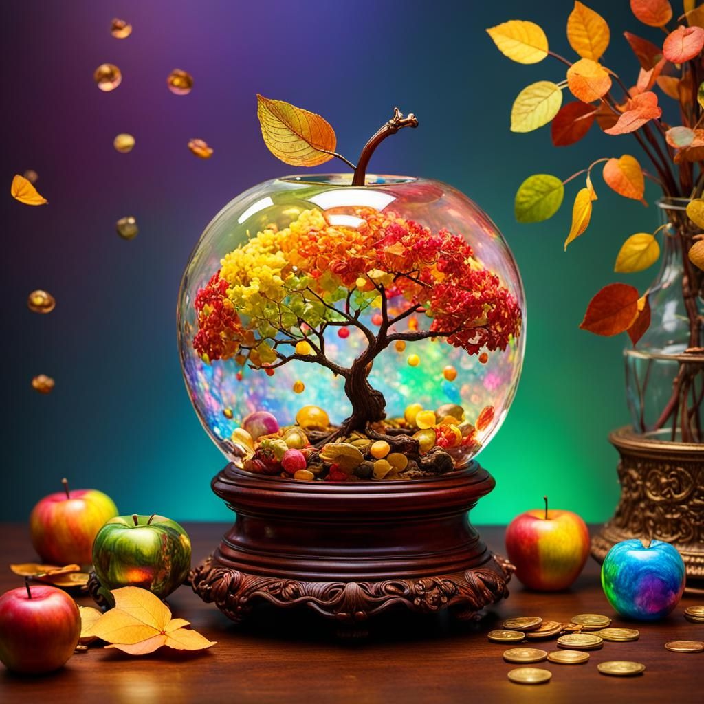 Glass Apple Reveals Seasonal Transformation