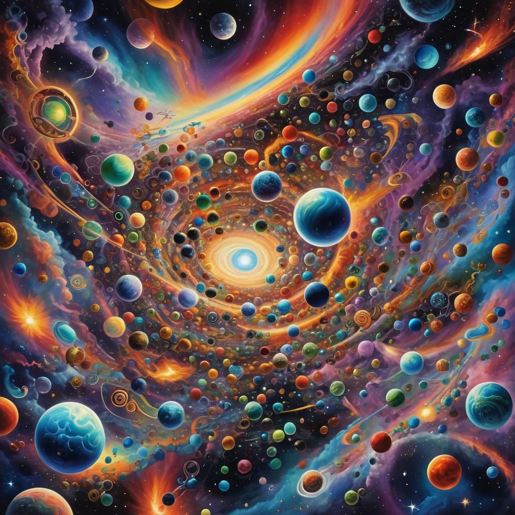 Cosmic Surrealism: Aether Void with Planar Energies