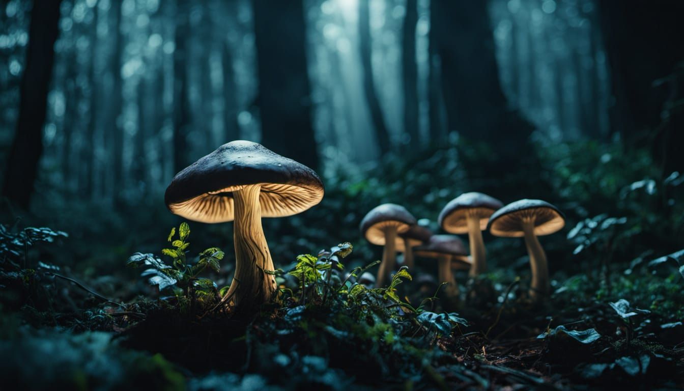 Nightshade Odyssey Revenant in Dark Forest, HDR Photography