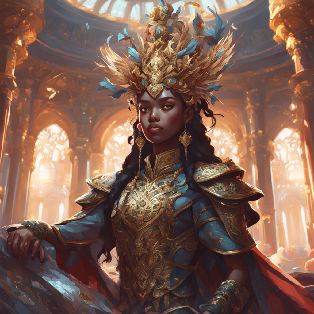 Avatar Princess in Royal Palace Digital Art