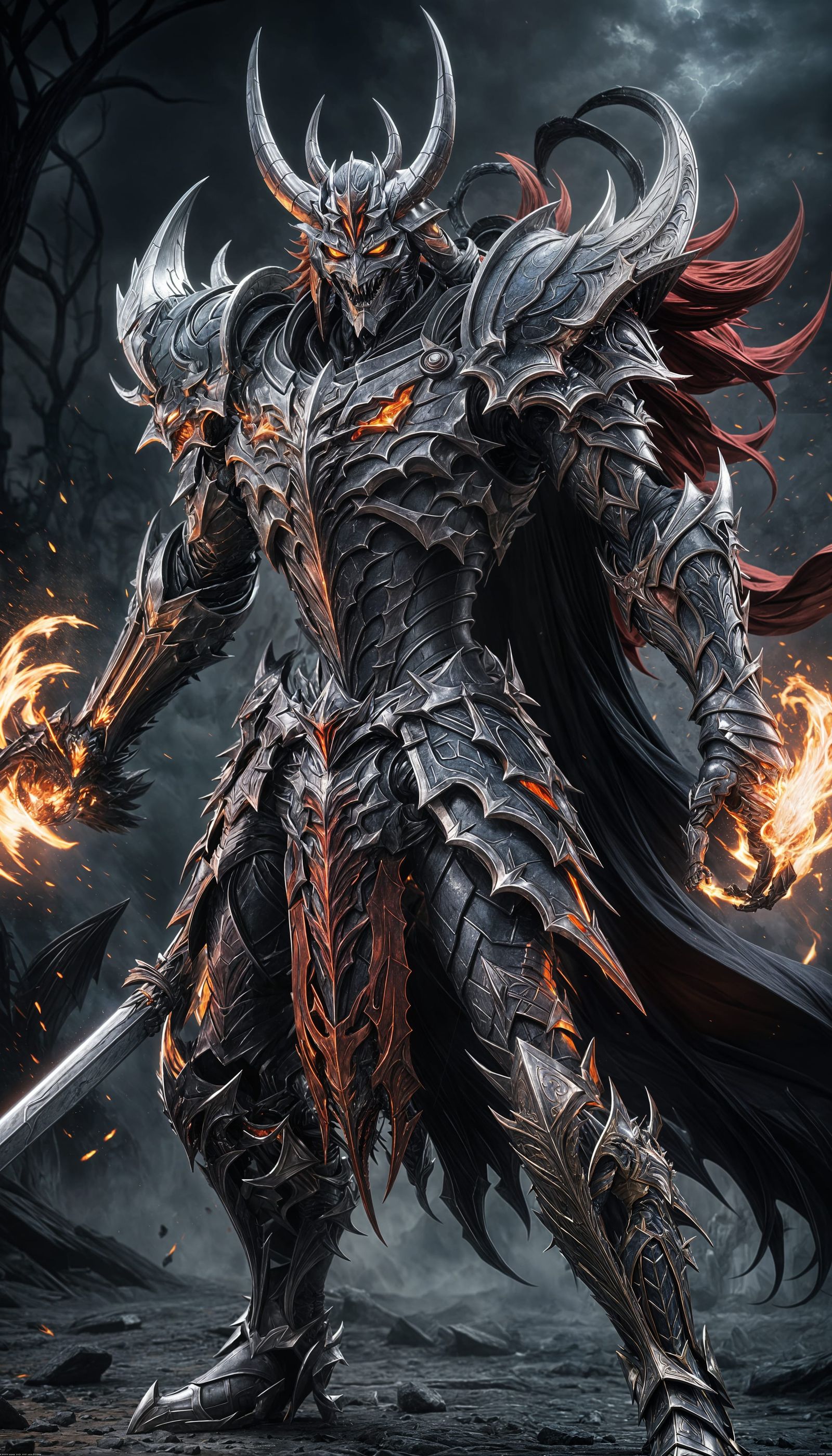 Ichigo Vasto Lorde Demon Armor Powering Up