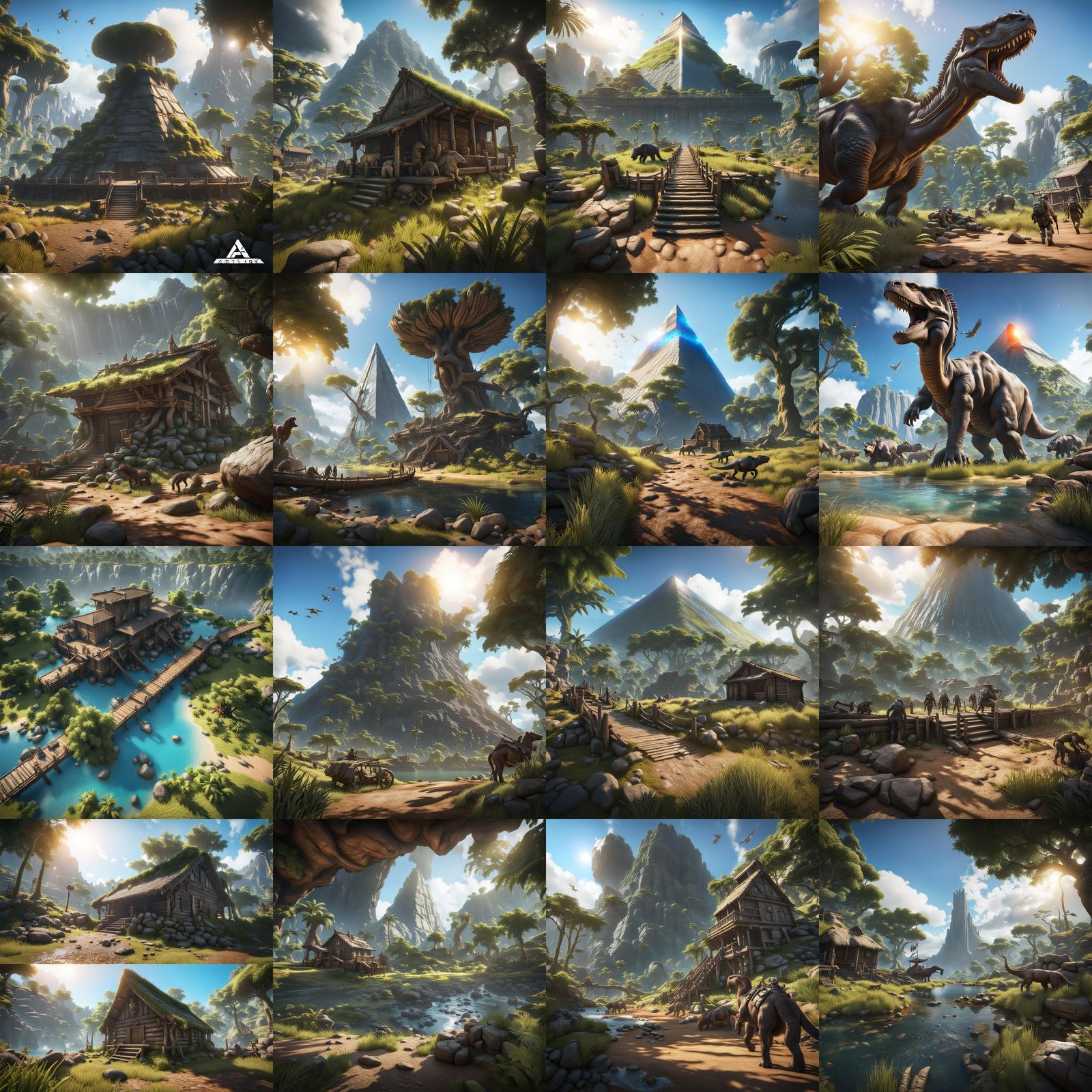 Realistic ARK Survival Evolved Scene in 8K