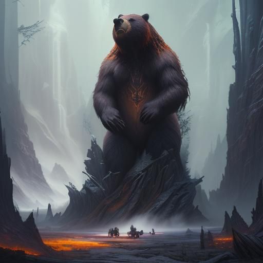 Bears, Beats, Battlestar Galactica: Matte Painting