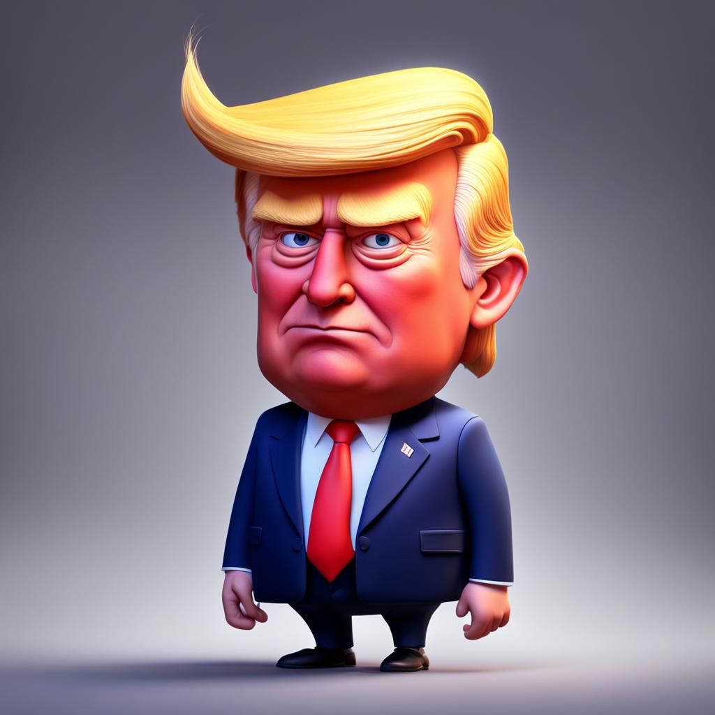 Trump as Pixar-Style 3D Digital Art