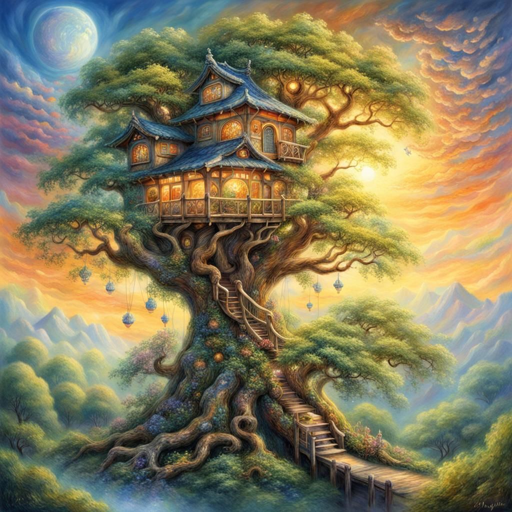 Treehouse Tea Room in Ethereal Style