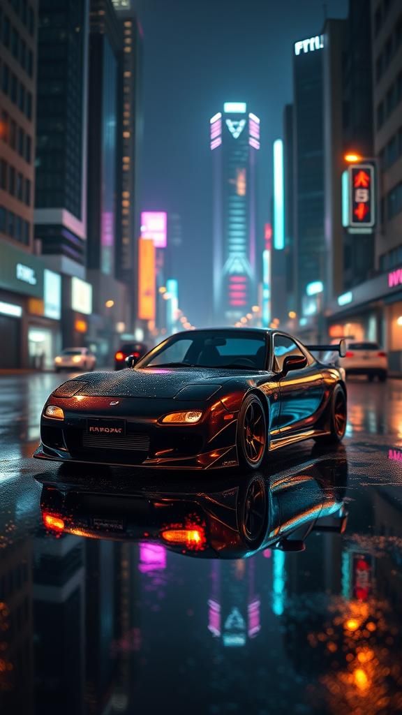 Mazda RX7 On The Urban Prowl ♠️