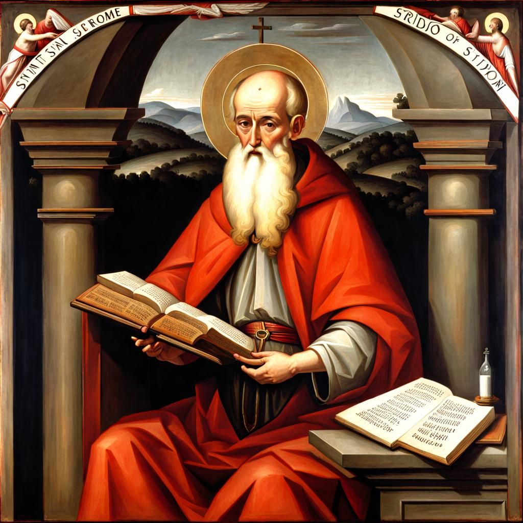 Saint Jerome of Stridon: A Classic Depiction