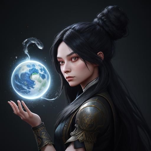 Rabbit Girl Portrait in Detailed Fantasy Style