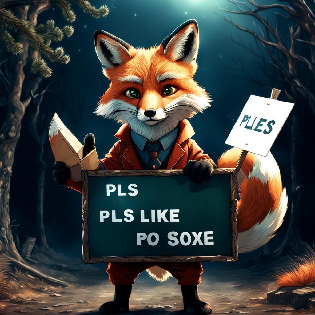 Fox Asks for Likes: Digital Matte Painting