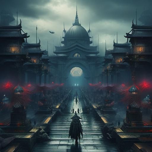 Epic Ninja Warriors in Digital Matte Painting