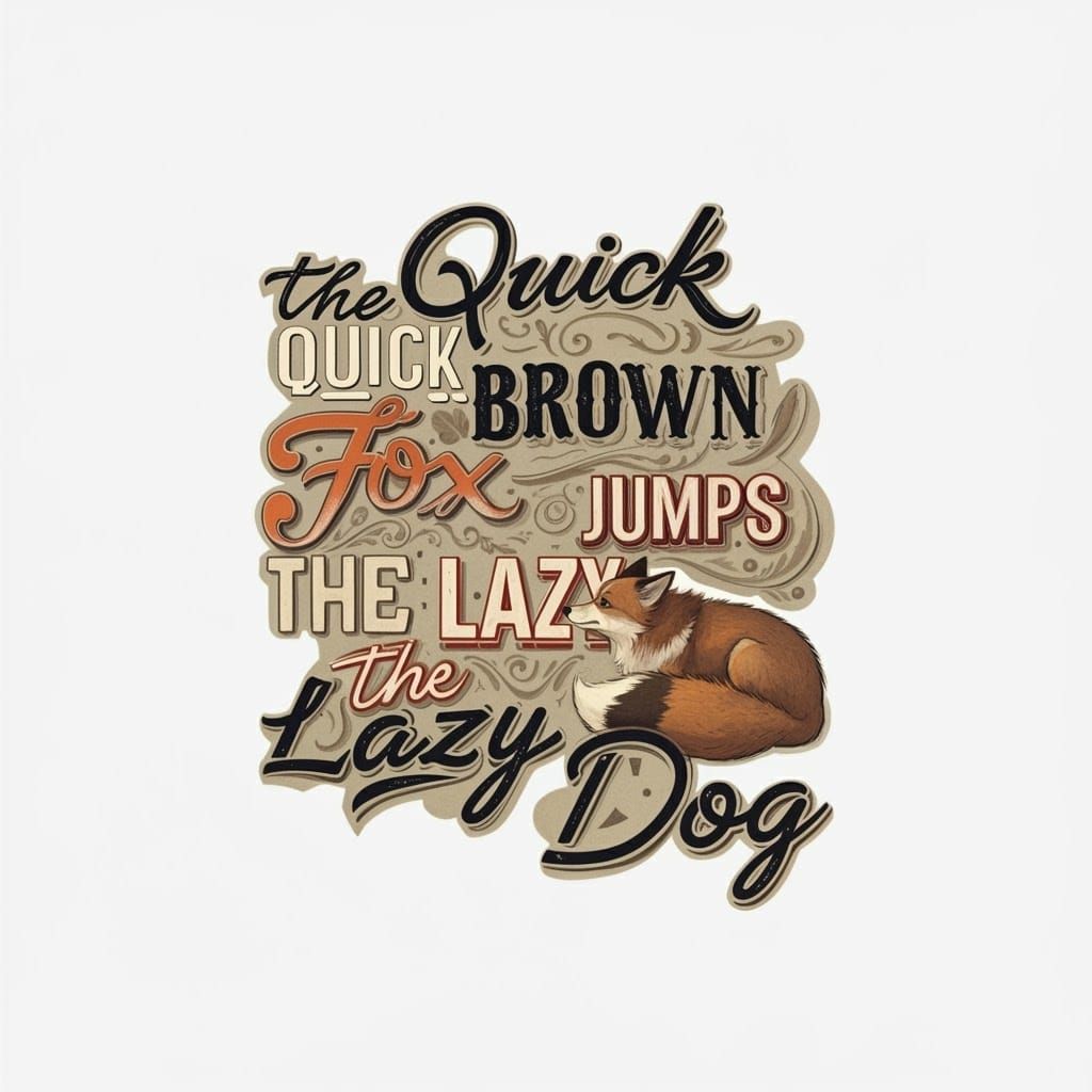 Typography Experiment: The Quick Brown Fox