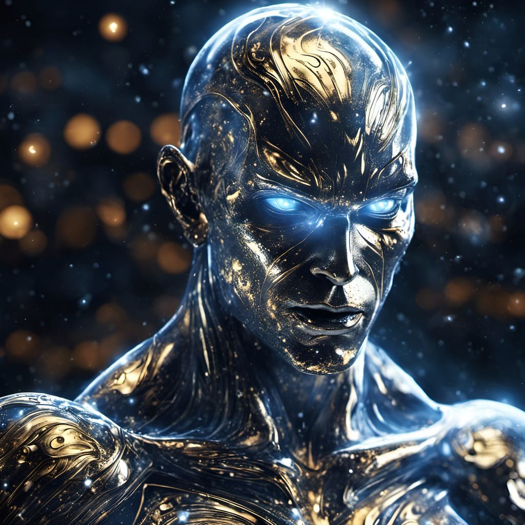 Golden Freeza Powering Up: Hyperrealistic 3D Anime