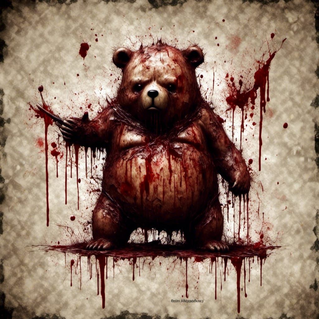 Macabre Chibi Bear Imp: Keeper of Violence