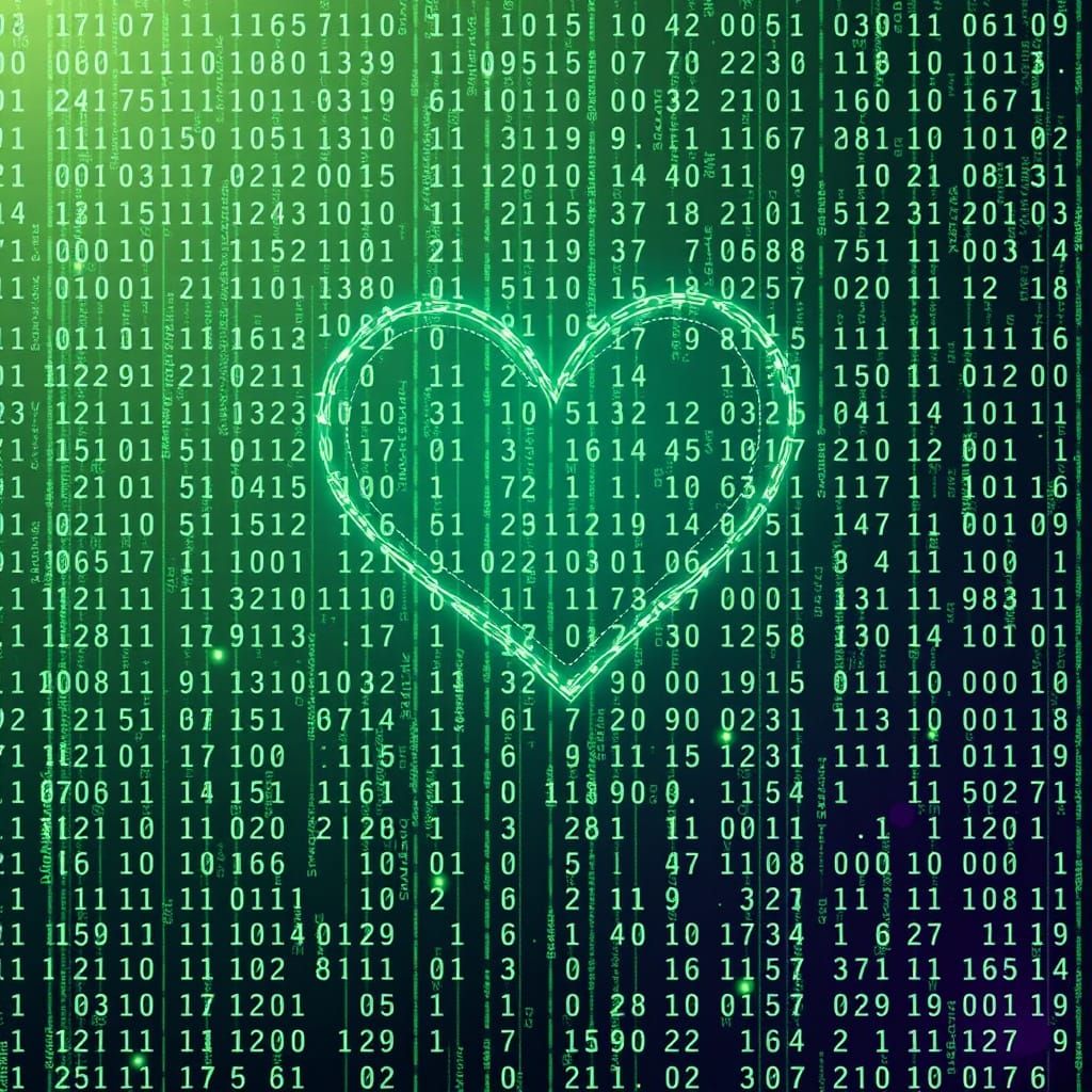 Digital Matrix code of love