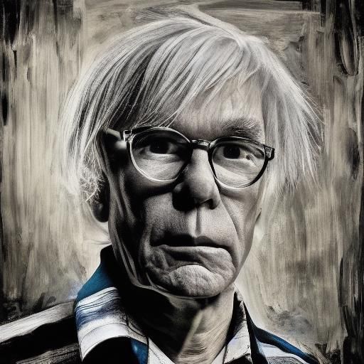 self portrait of andy warhol