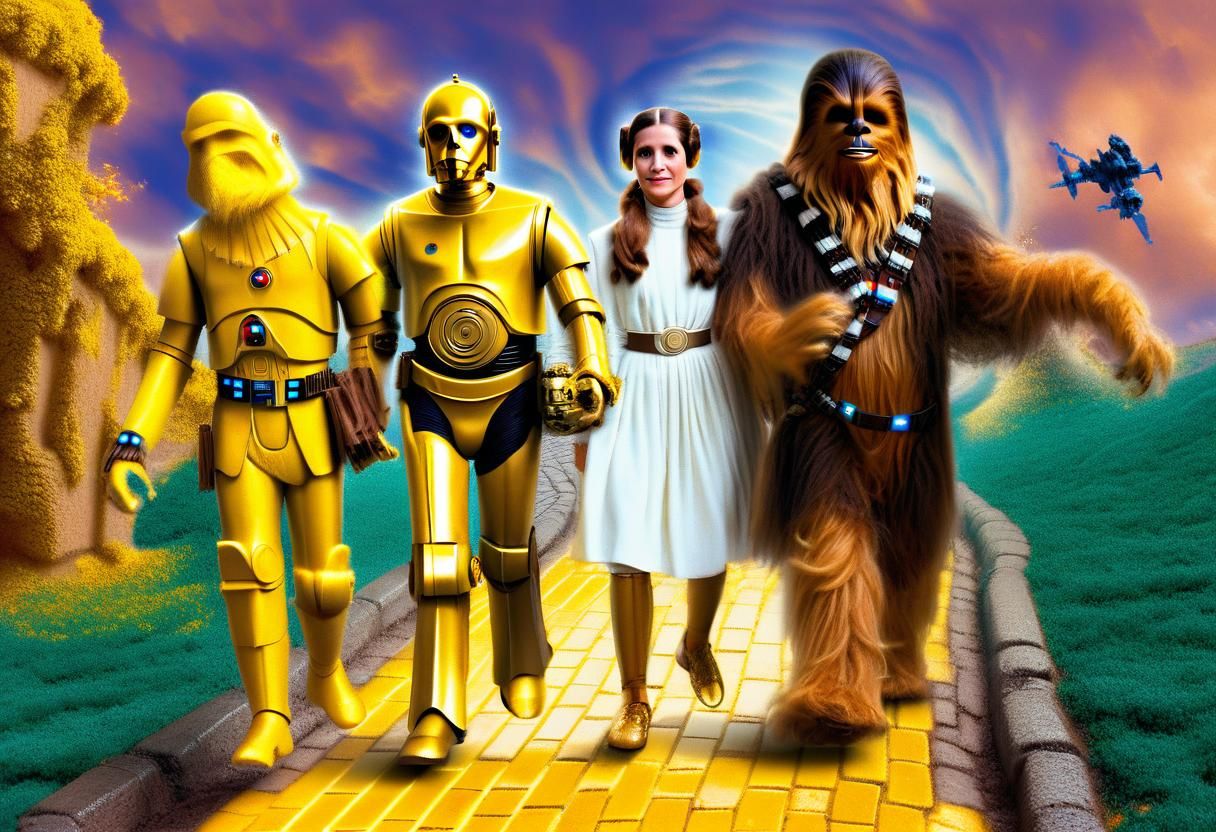 Star Wars Characters in Oz: Surreal Digital Art