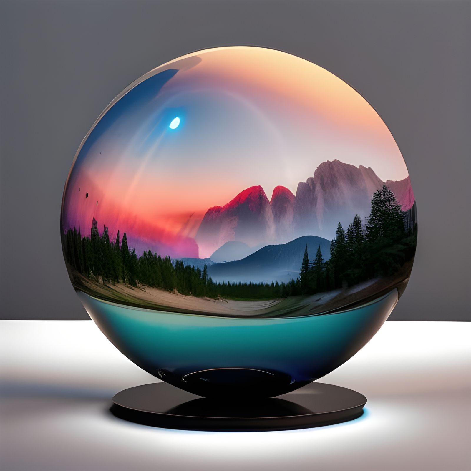 Earth Glassy Sphere
