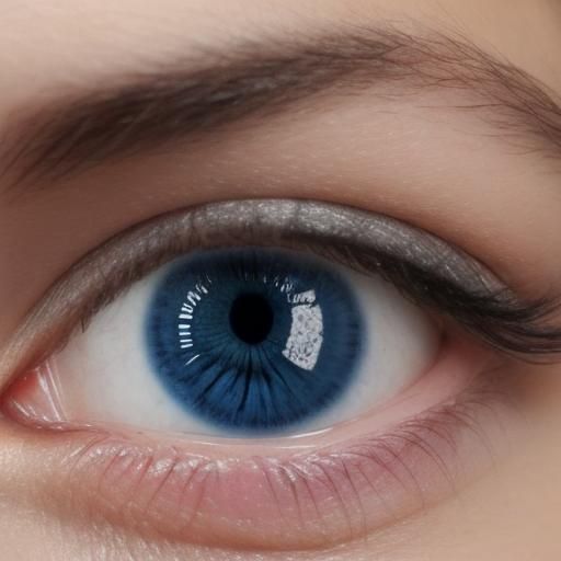 Blue Eyes Crying Tears: A Hyperrealistic Portrait