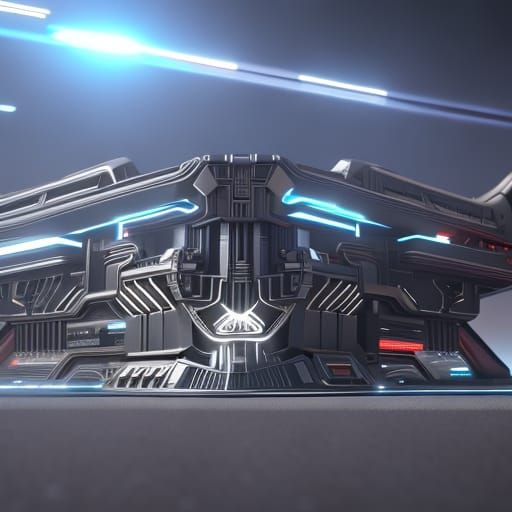 Futuristic Super App Mech Design in Sci-Fi Style