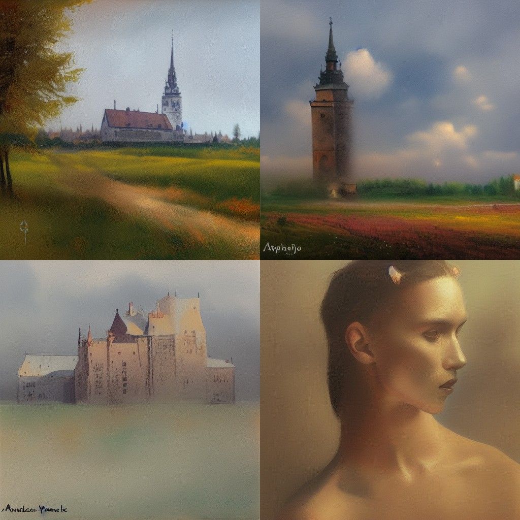 Surreal Dreamscape Inspired by Symbolic Art