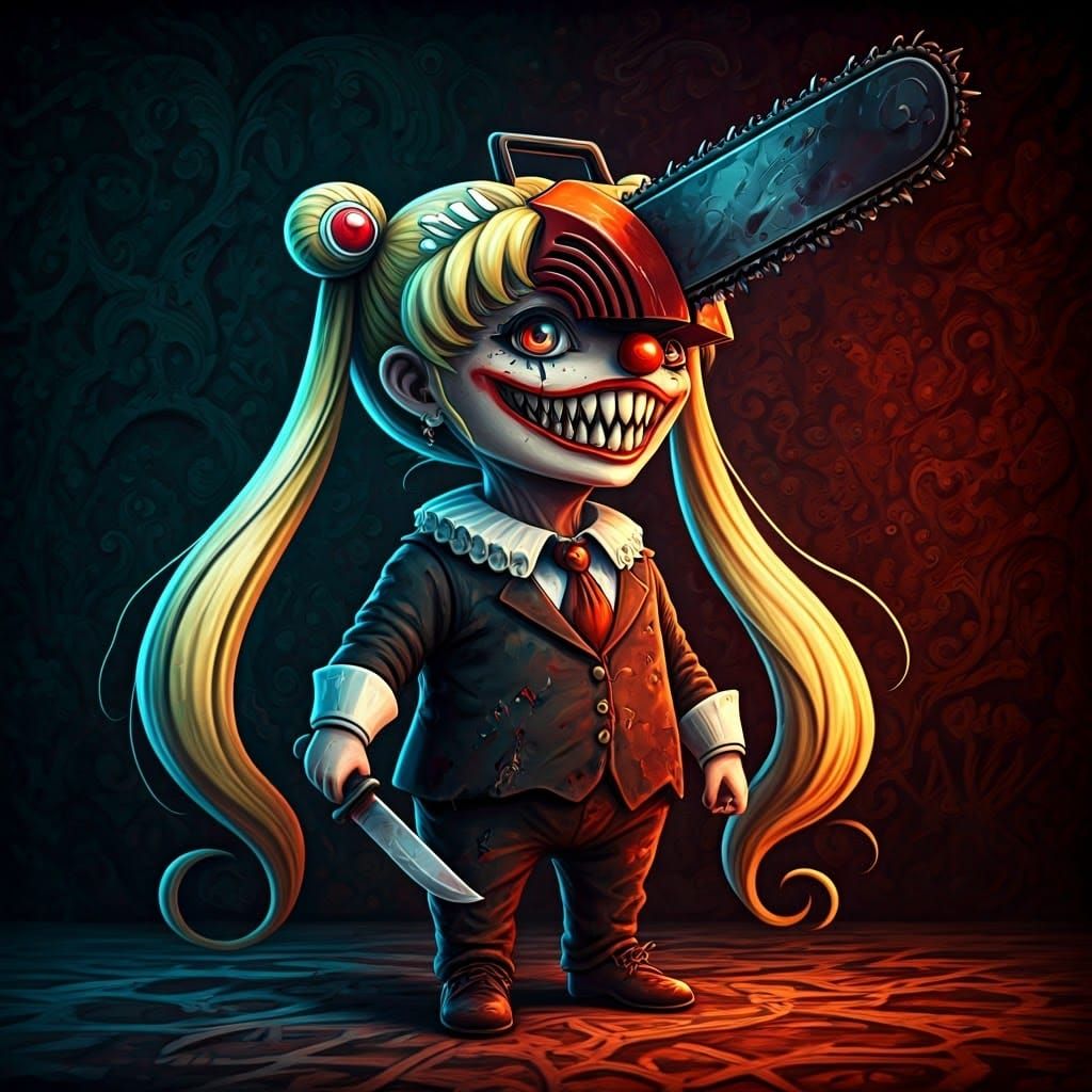 Dystopian Dreamscape: Surreal Political Abstract in Charcoal