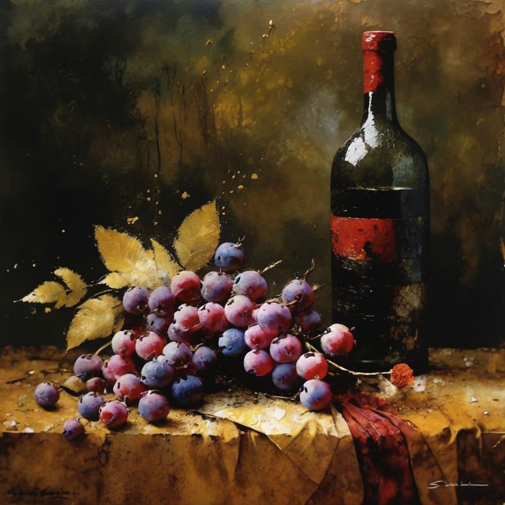 Expressionist Painting of Echoes and Silences