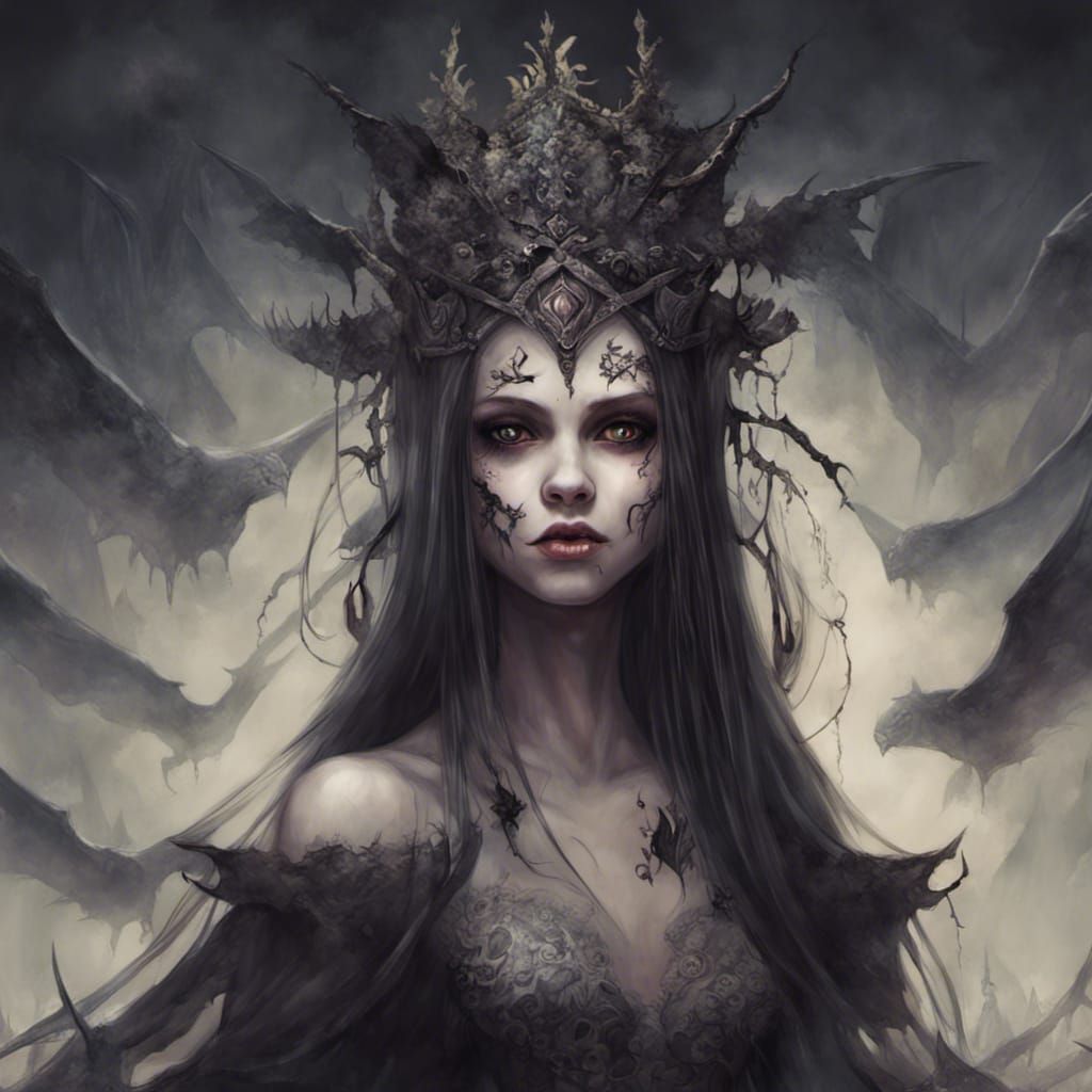 The princess of nightmares, fantasy art