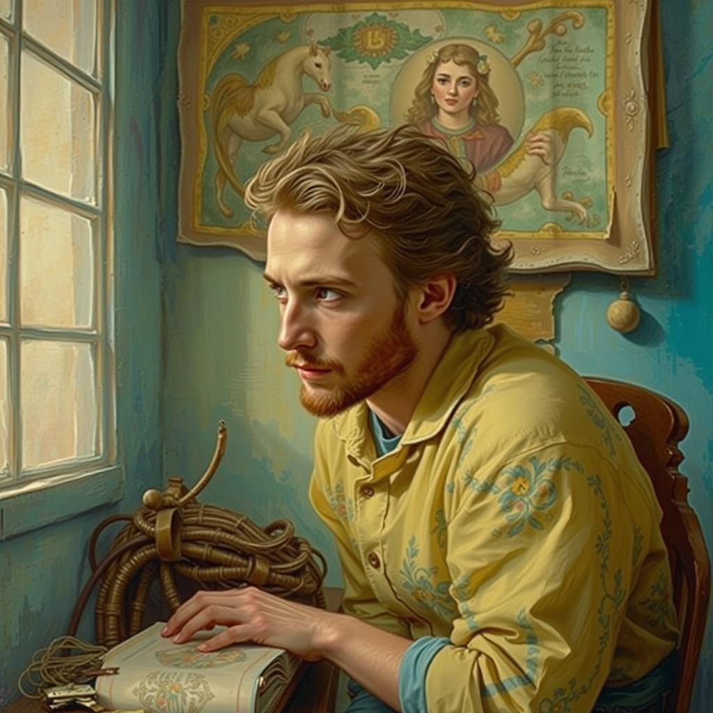 Affectionate Man Portrait in Cinematic Style