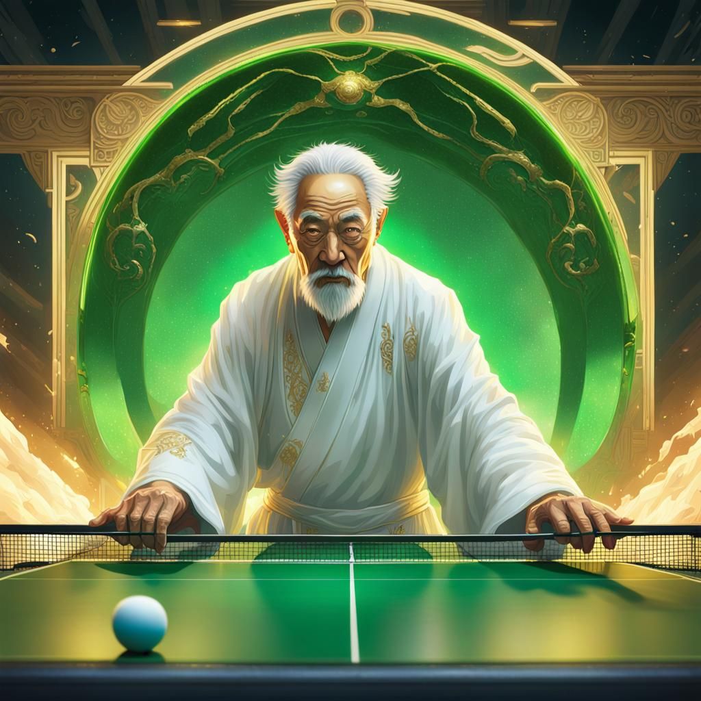 Immortal Ping Pong God in Divine Light