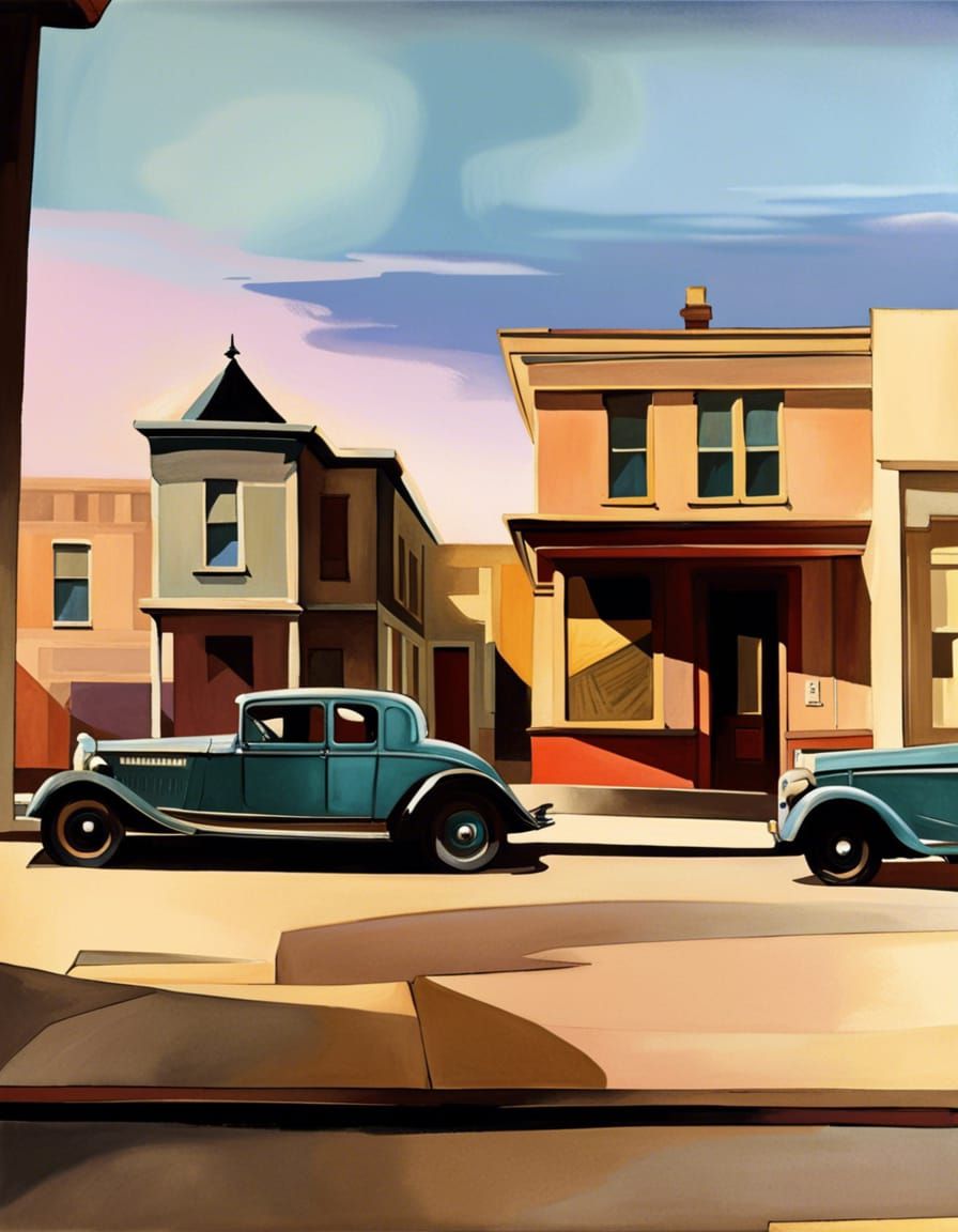 Mysterious Movie Poster in Art Deco Style