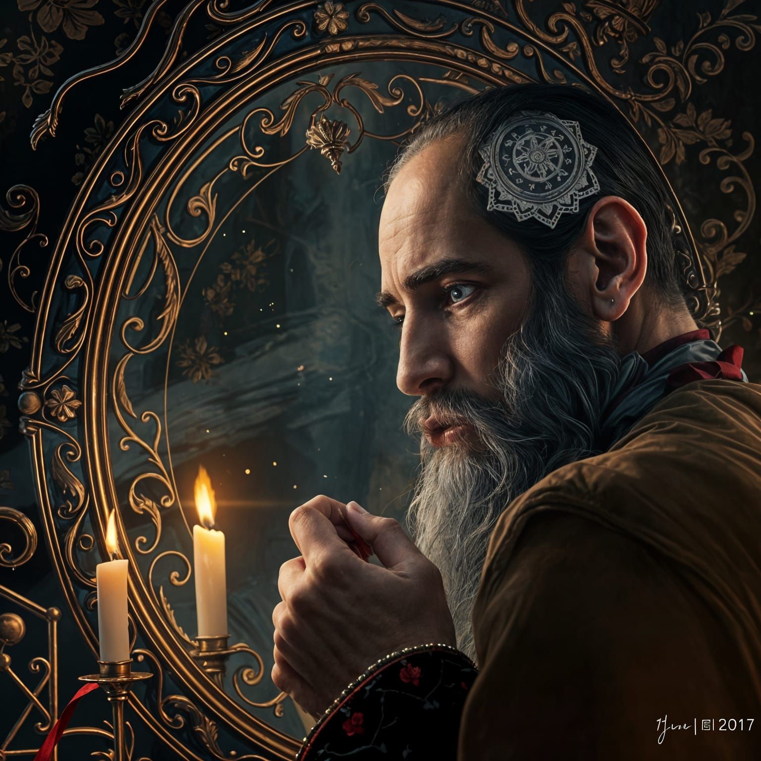 Ethereal Portrait in Fantastical Lighting