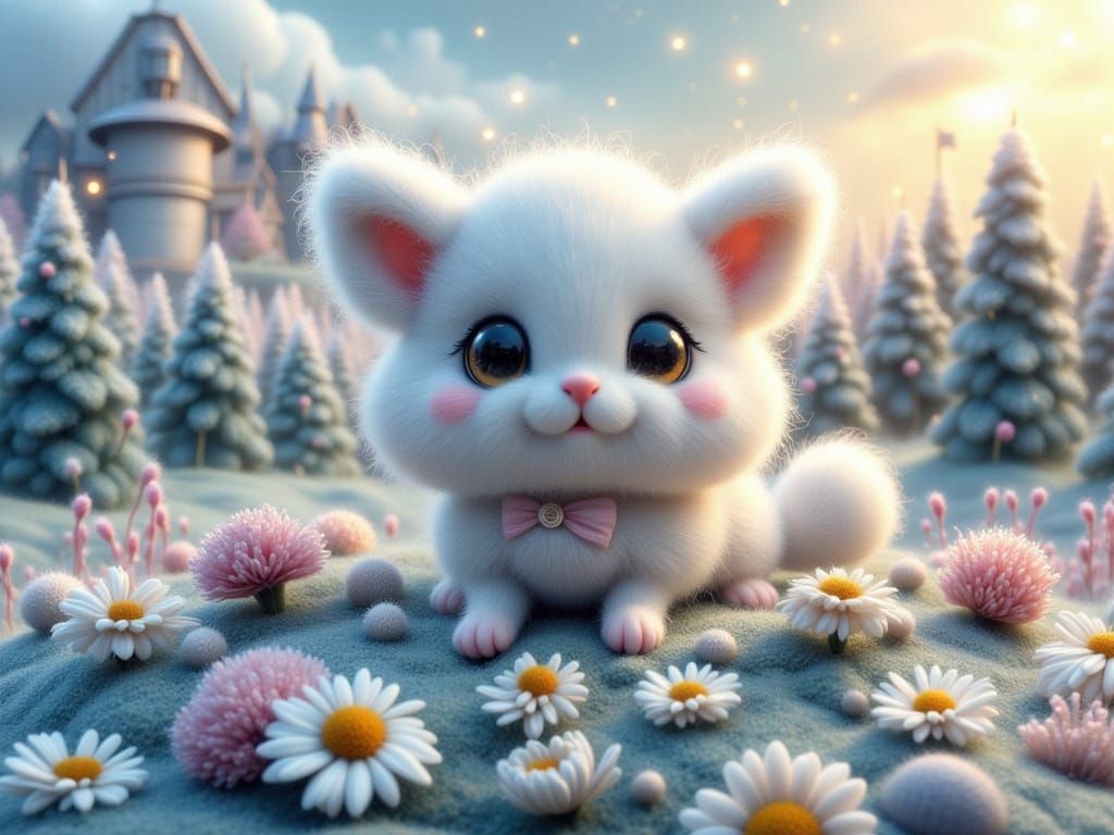 Adorable Felted Wool Dragon Samurai