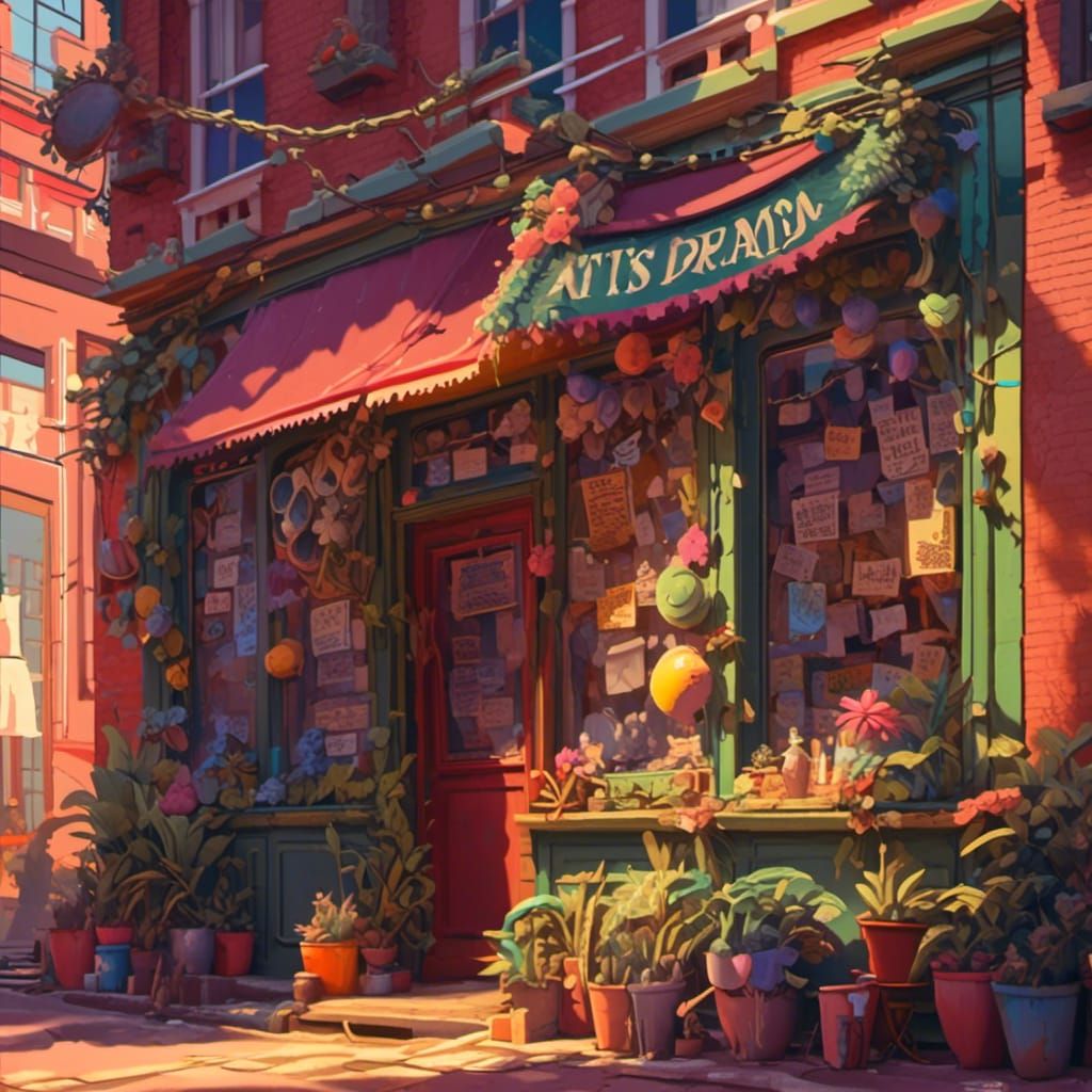 Vibrant 80s Inspired 3D Digital Art