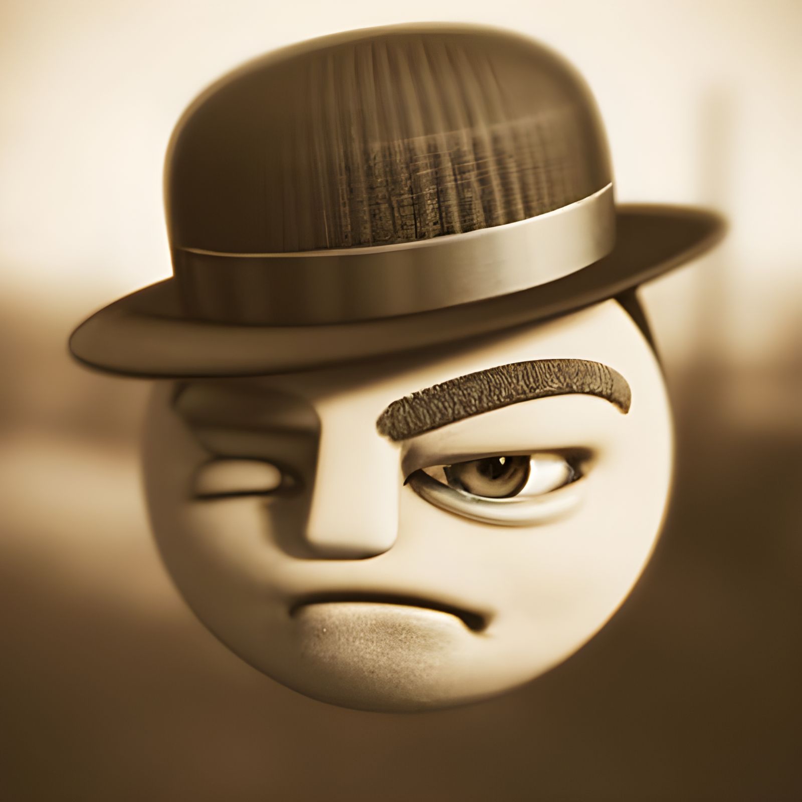 Old Timey Emoji of a 1920's Gangster