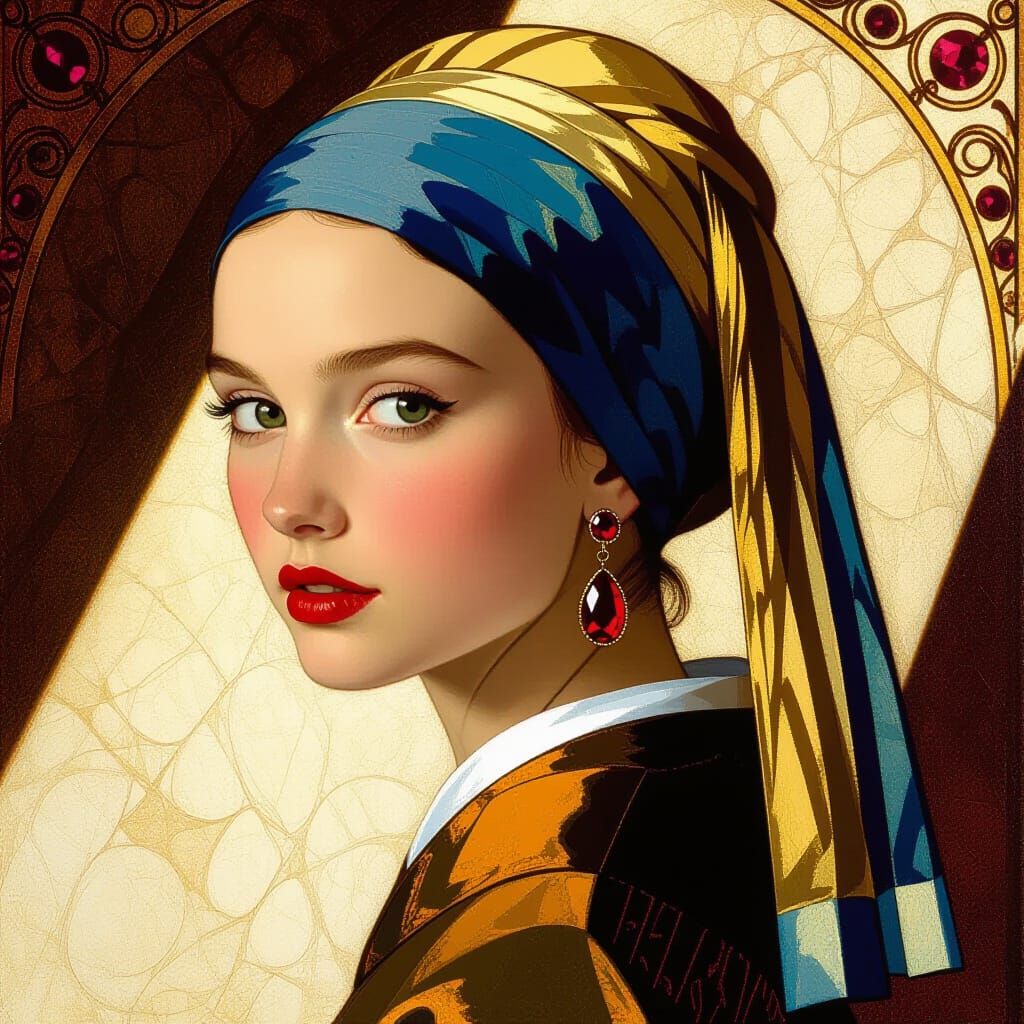 Girl with Ruby Earrings, Wicked and Ethereal Style