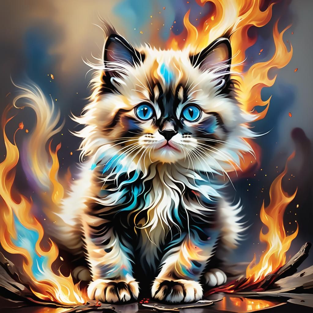 Firey Ragdoll Cat