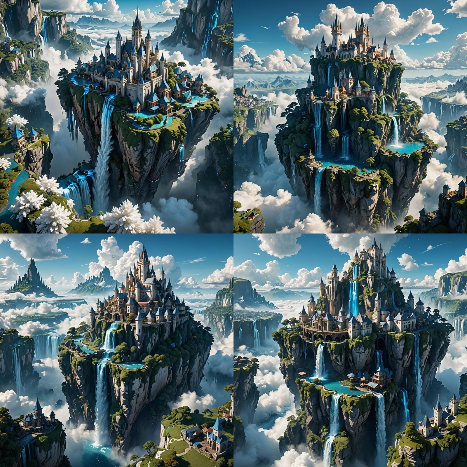 Floating City in the Sky: Fantasy Concept Art