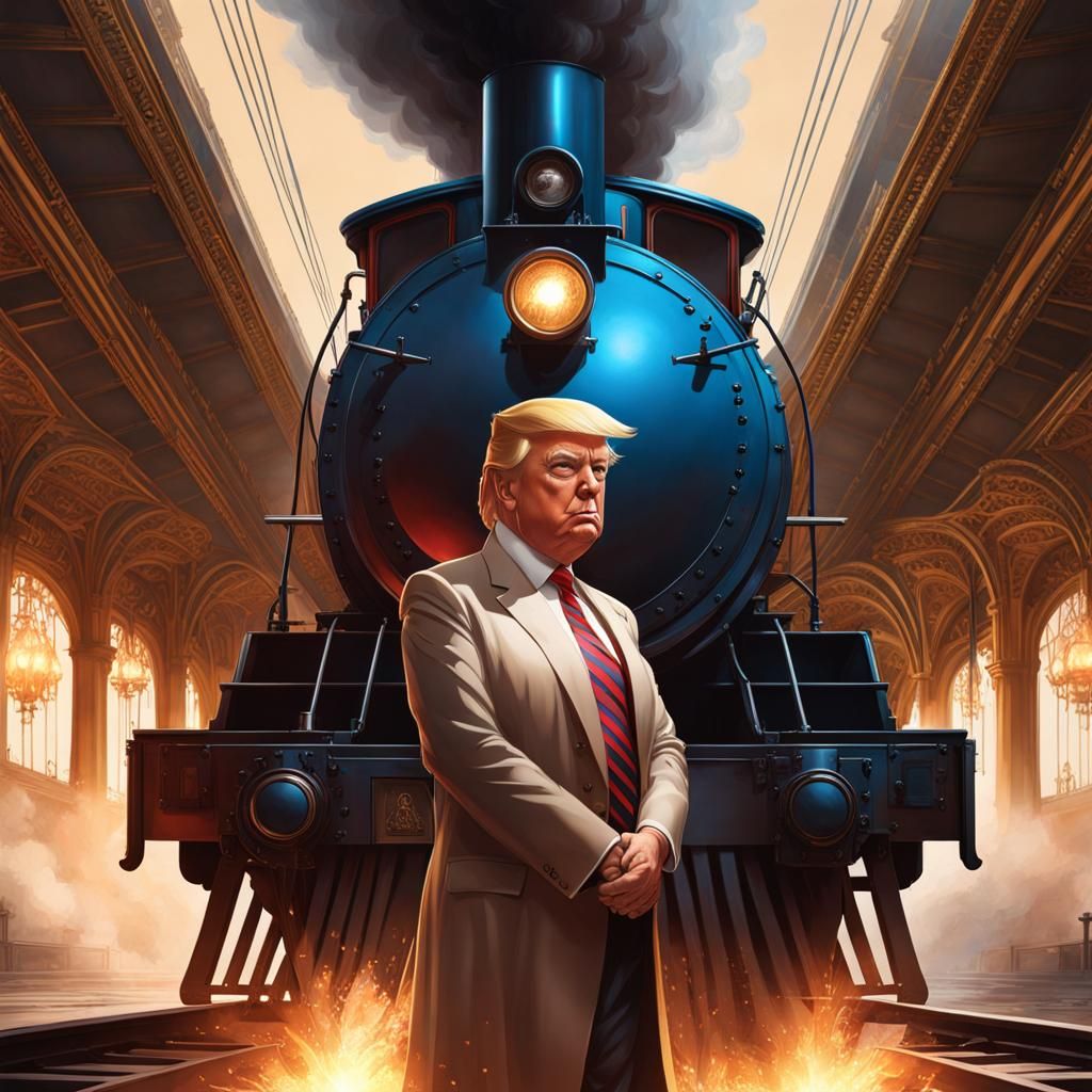 Donald Trump Concept Art Portrait in Dynamic Lighting