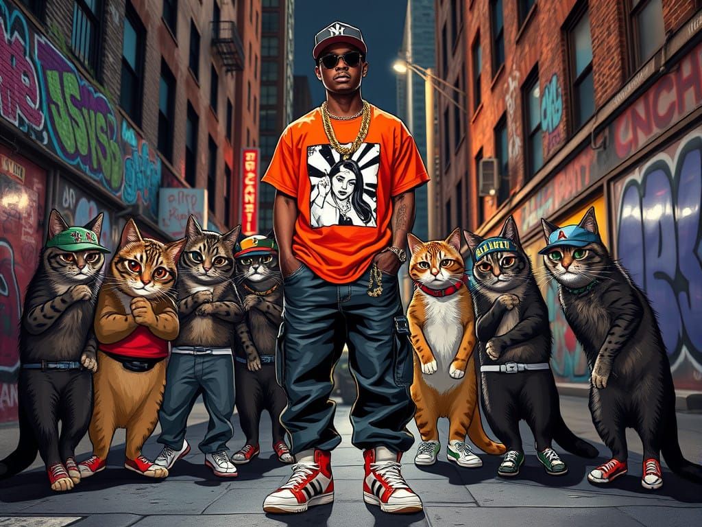 Hip-Hop Feline Empire Takes Over the City Streets
