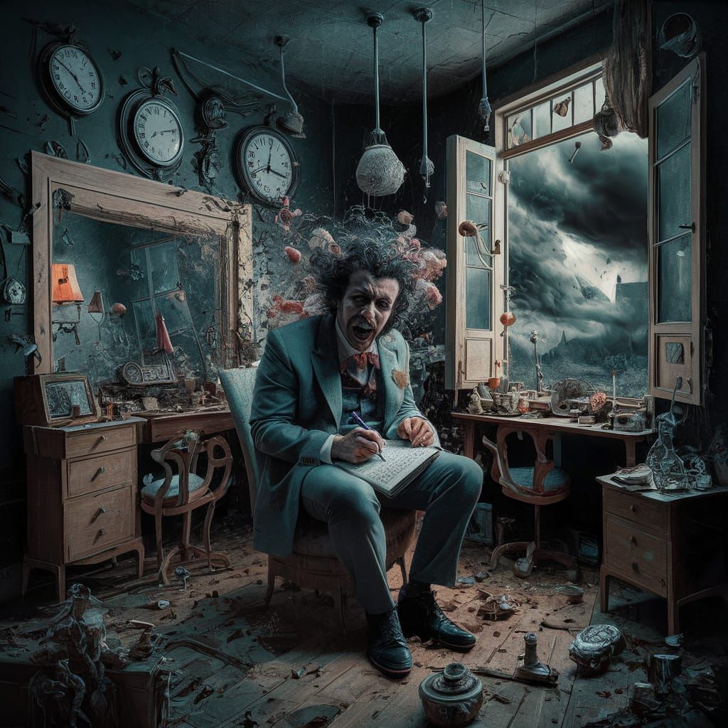 Surreal Diary of a Madman in Chaotic Room